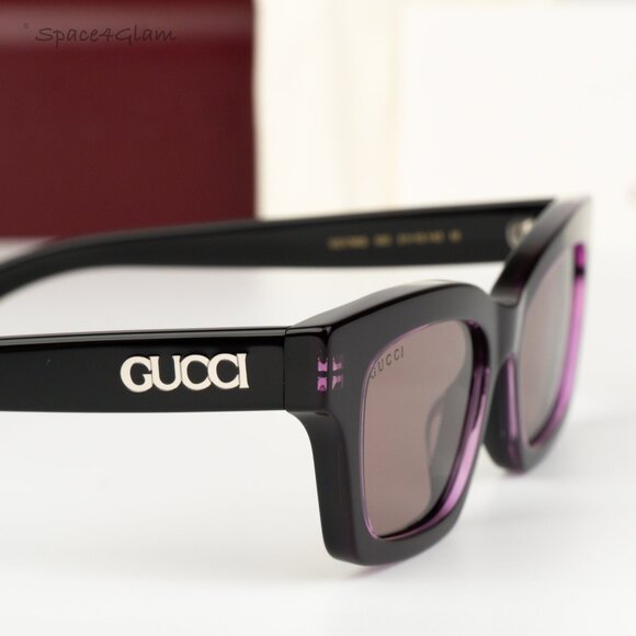 Gucci Women Sunglasses Black Violet Cat Eye GG1790S 003 NEW AUTHENTIC main image 4
